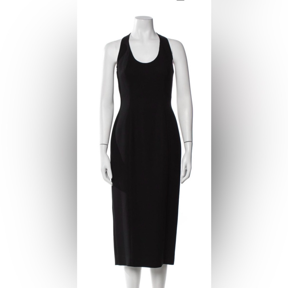 Nicole Miller Black Scoop Neck Sheath Dress – Size S